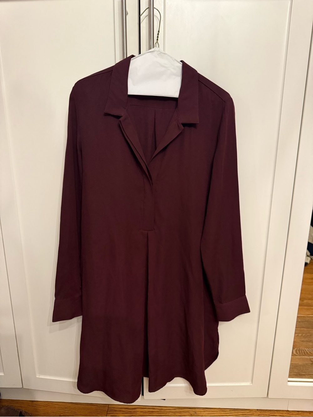 Aritzia Babaton Burgundy Long Sleeve Dress – Size M - Picture 2 of 7